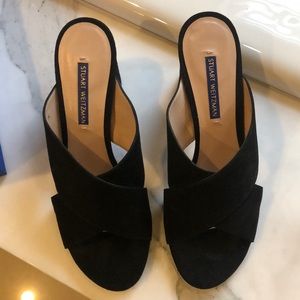 Stewart Weitzman black suede shoes
